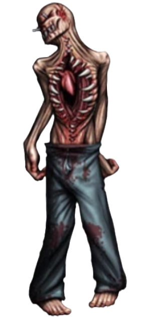 illustration of a chestmaw from 'dementium: the ward'
